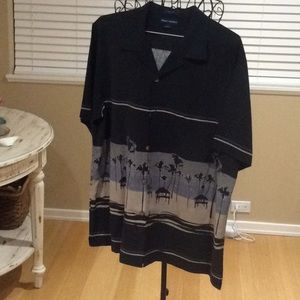 Pure silk dress shirt